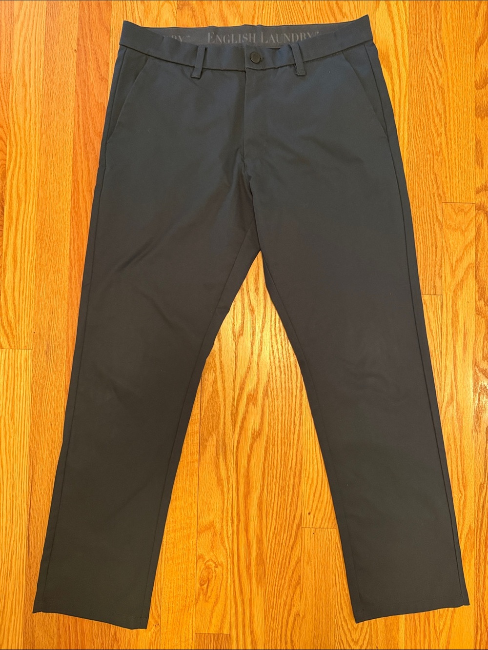 English Laundry Men's Navy Dress Trousers
